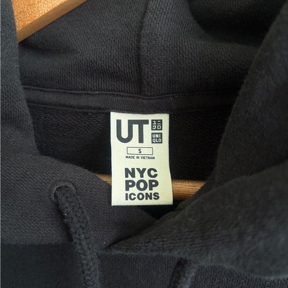 Like new Uniqlo UT NYC Pop icons Jean Michel Basquiat hoodie S. King Pleasure - Picture 4 of 7